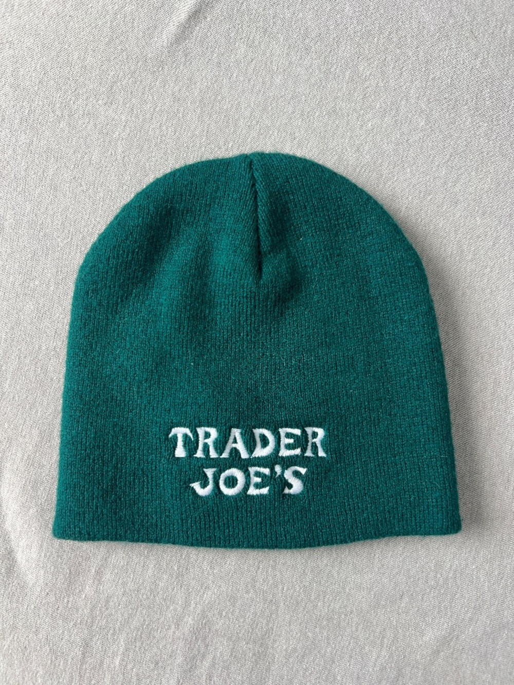 Trader Joe's Forest Green Beanie OS - like new